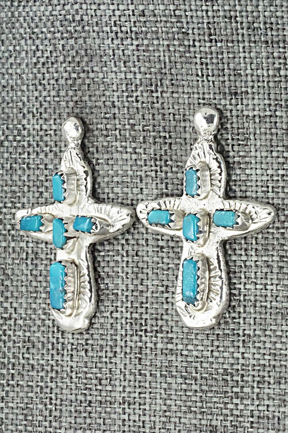 Turquoise & Sterling Silver Earrings - Verona Quam