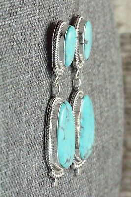 Turquoise & Sterling Silver Earrings - Verley Betone