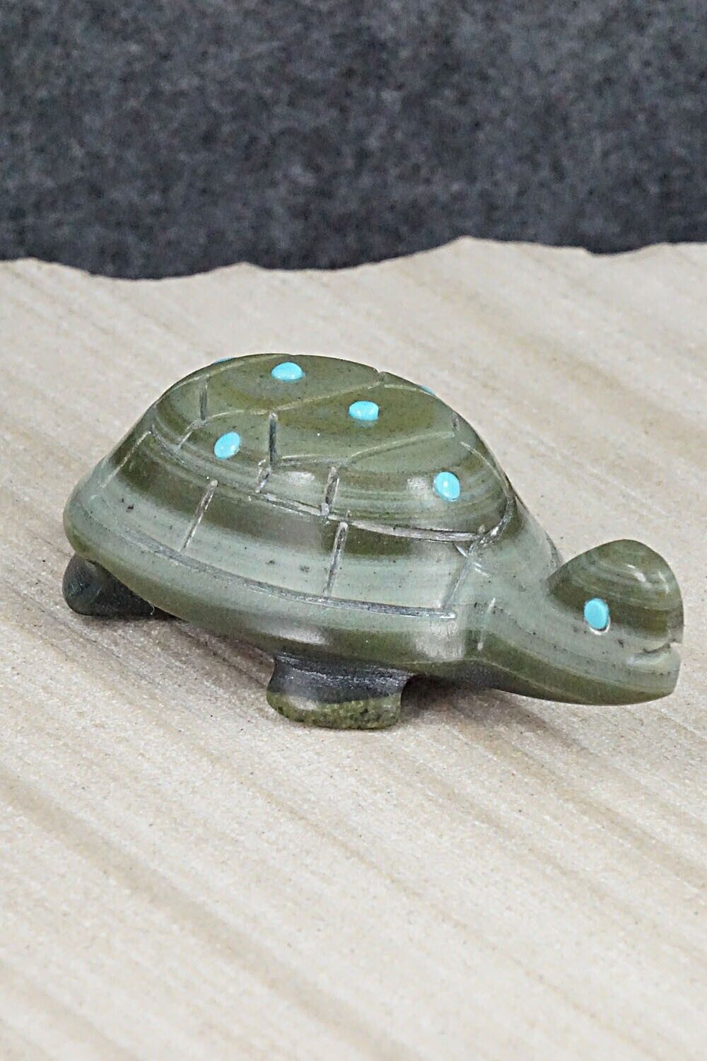 Turtle Zuni Fetish Carving - Ronnie Lunasee