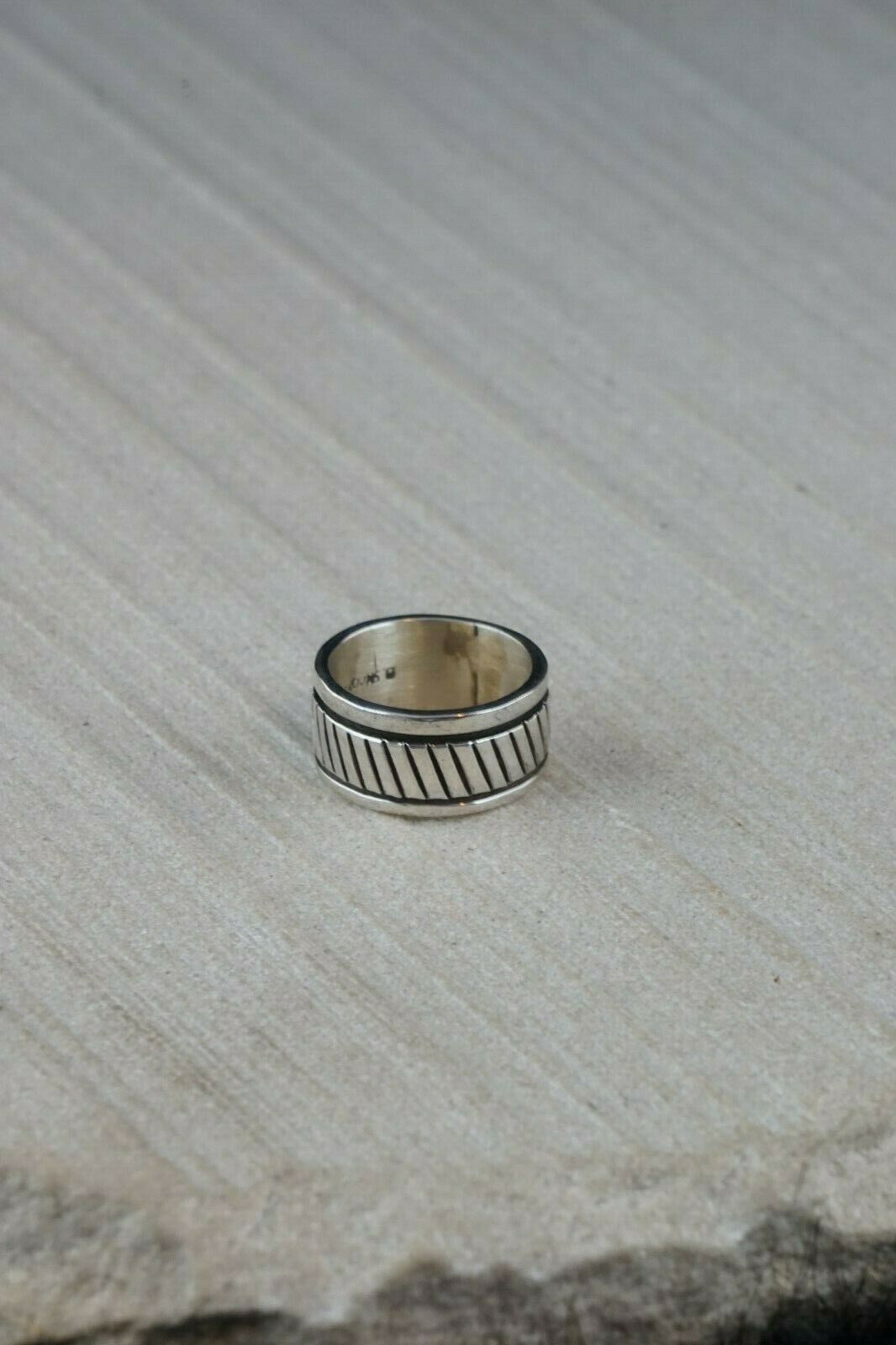 Navajo Sterling Silver Ring - Bruce Morgan - Native American - Size 5.75 - High Lonesome Trading
