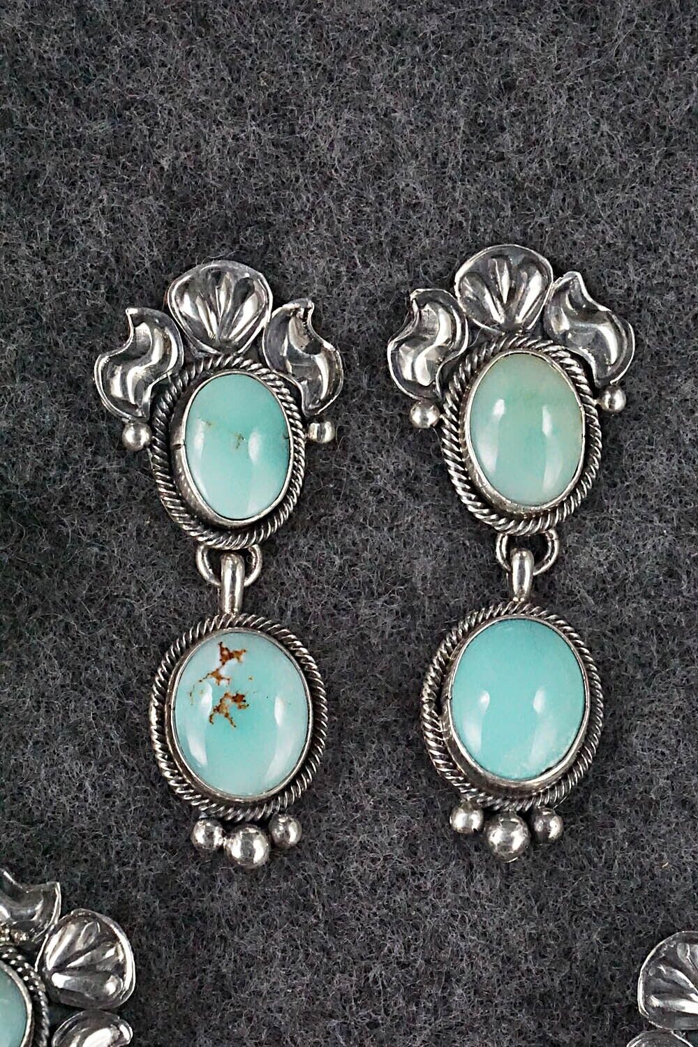 Turquoise & Sterling Silver Squash Blossom Set - Annie Haskie