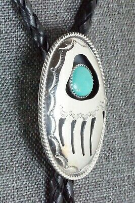 Turquoise & Sterling Silver Bolo Tie - Wilbert Muskett Sr.