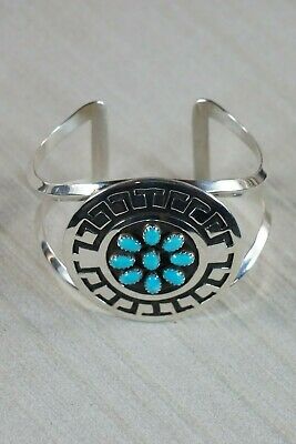 Navajo Turquoise & Sterling Silver Bracelet - Rosco Scott - High Lonesome Trading