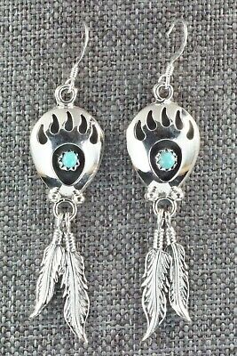 Turquoise and Sterling Silver Earrings - Annie Spencer