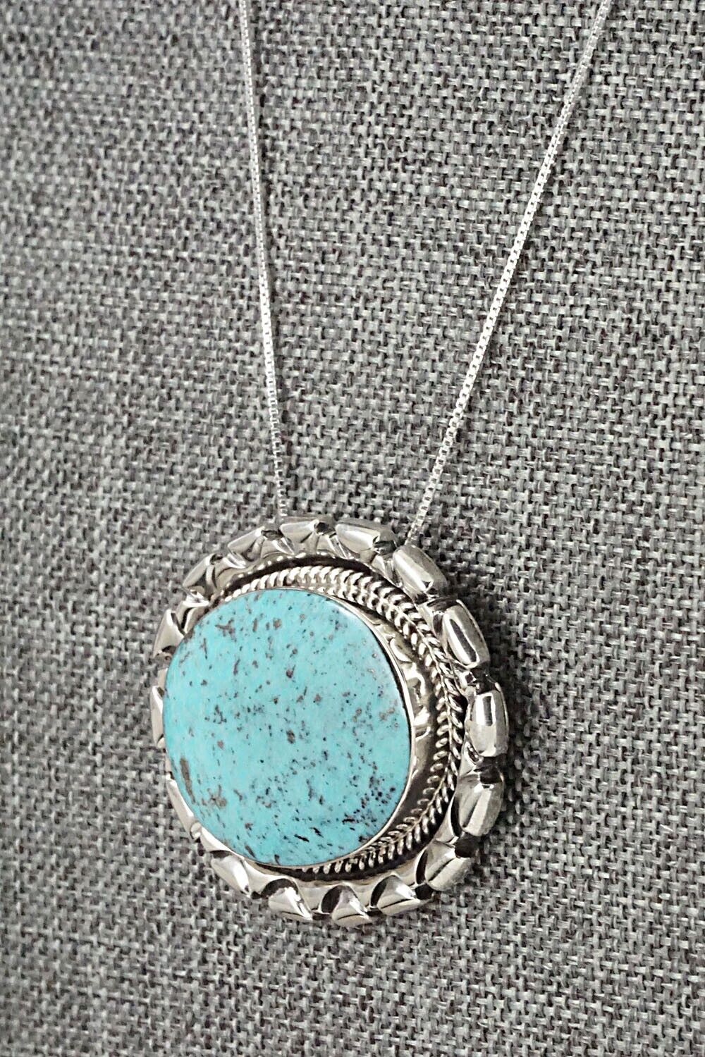 Turquoise & Sterling Silver Necklace - Jimson Belin