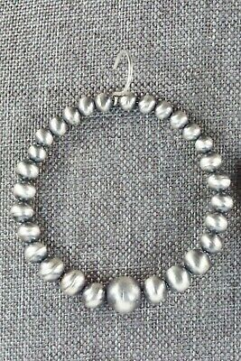 Sterling Silver Navajo Pearl Earrings - Jan Mariano