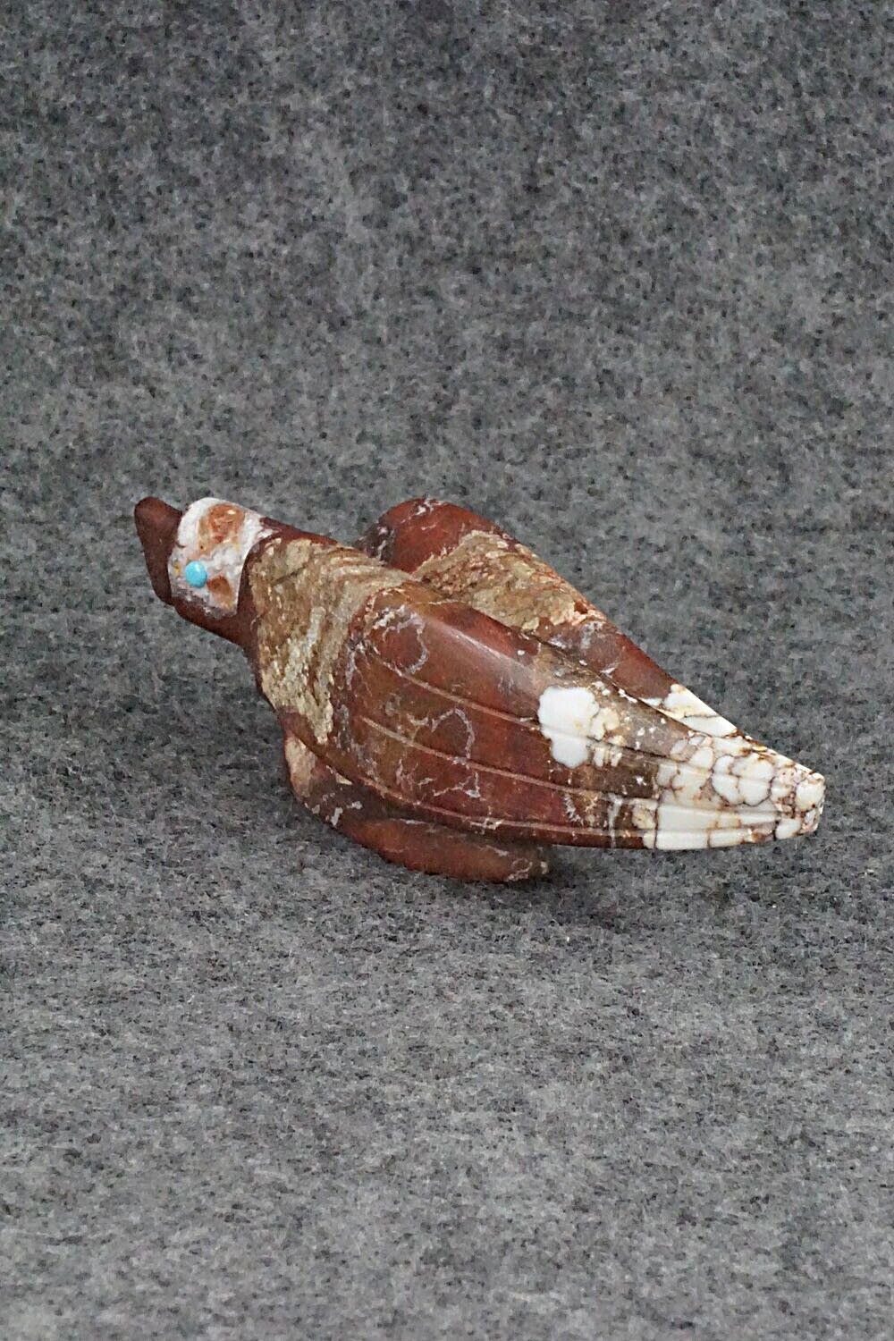 Eagle Zuni Fetish Carving - Ronnie Lunasee