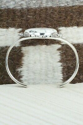 White Buffalo and Sterling Silver Bracelet - Daniel Benally