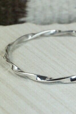 Sterling Silver Bangle - Elaine Tahe