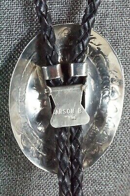 Navajo Turquoise & Sterling Silver Bolo Tie - Carson Blackgoat