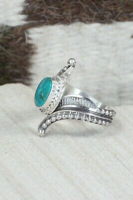 Turquoise & Sterling Silver Ring - Thomas Yazzie - Size 7