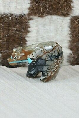 Bear Zuni Fetish Carving - Andres Quandelacy - High Lonesome Trading
