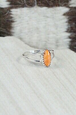 Spiny Oyster & Sterling Silver Ring - Robert Martinez - Size 7
