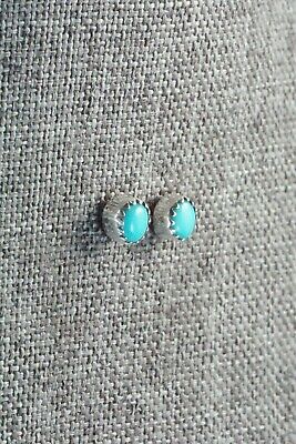 Turquoise & Sterling Silver Earrings - Annie Spencer