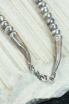 Sterling Silver Squash Blossom Necklace - Navajo