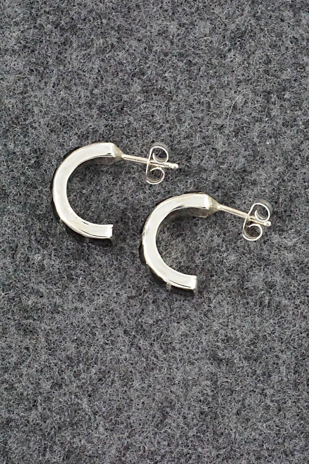 Onyx & Sterling Silver Earrings - Glennetta Luna