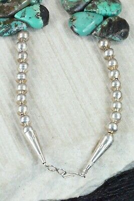 Turquoise & Sterling Silver Necklace - Navajo