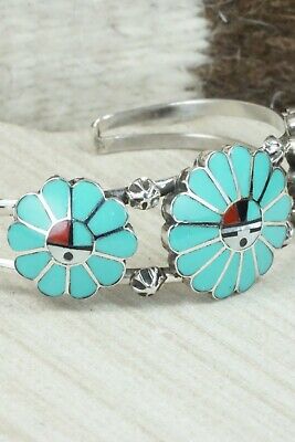 Turquoise & Sterling Silver Bracelet - Burdian Soseeah