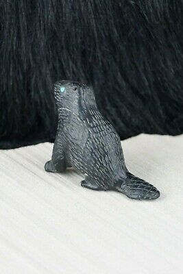 Beaver Zuni Fetish Carving - Karen Zunie - High Lonesome Trading