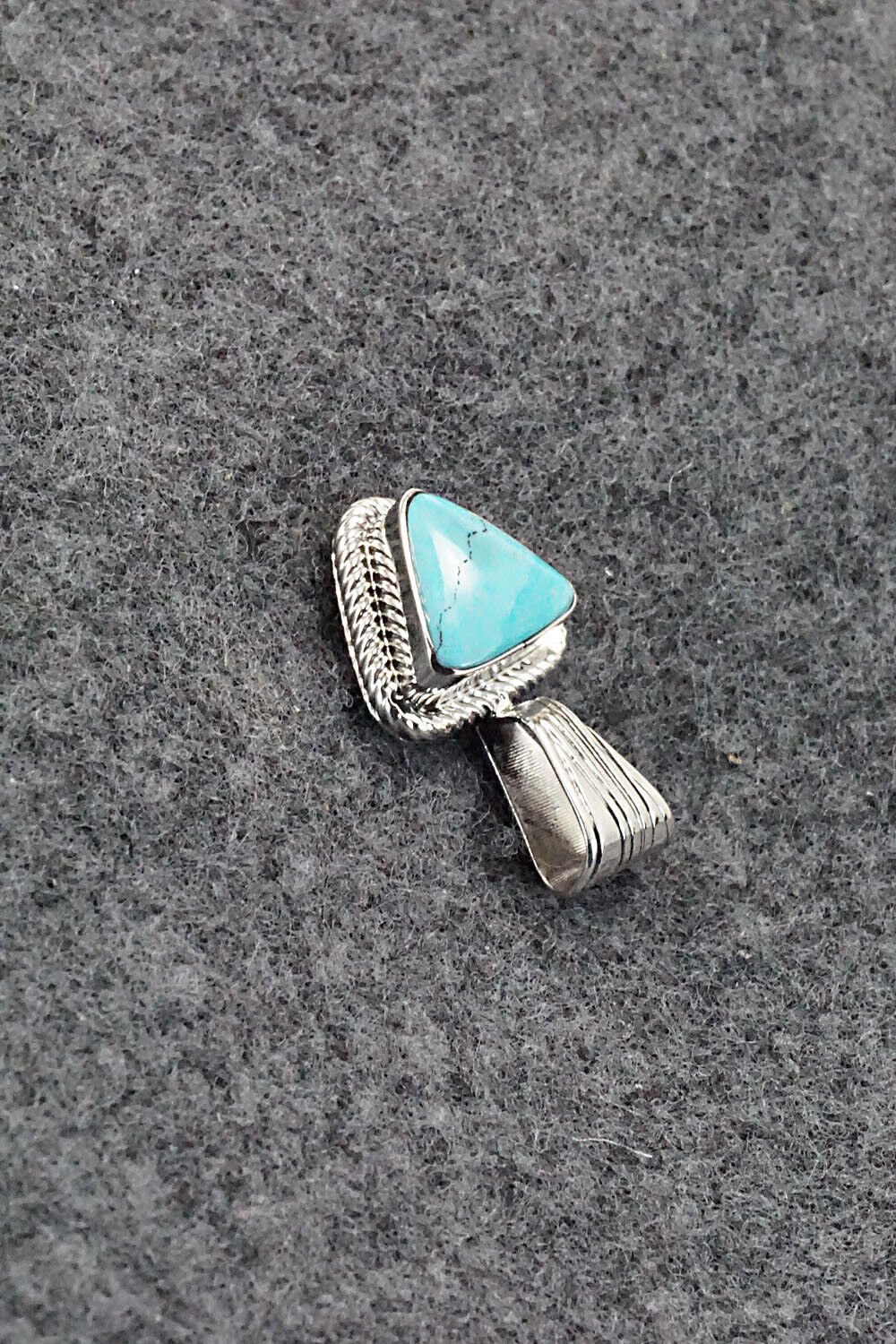 Turquoise and Sterling Silver Pendant - Sadie Jim
