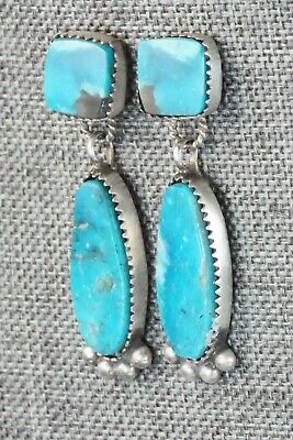 Turquoise and Sterling Silver Earrings - Selina Warner