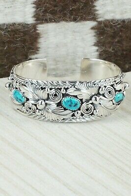 Turquoise & Sterling Silver Bracelet - Henry Attakai