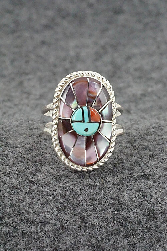 Multi Stone & Sterling Silver Ring - Ola Eriacho - Size 8