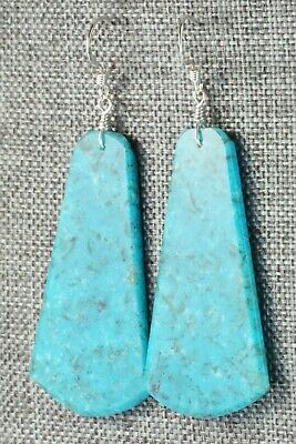 Turquoise & Sterling Silver Earrings - Lupe Lovato