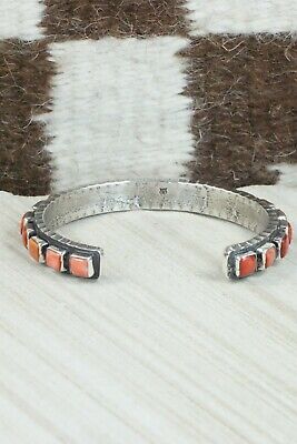 Spiny Oyster & Sterling Silver Bracelet - Ernest Rangel