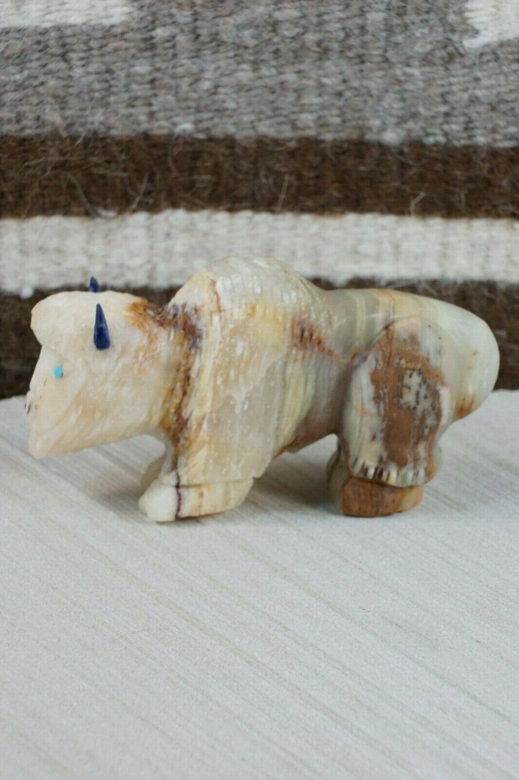 Buffalo Zuni Fetish Carving - Jon Quam - High Lonesome Trading