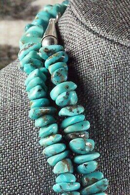 Turquoise & Sterling Silver Necklace - Navajo - High Lonesome Trading