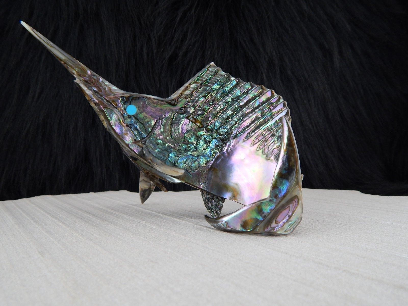 Sword Fish Zuni Fetish Carving - Philbert Beyuka - High Lonesome Trading