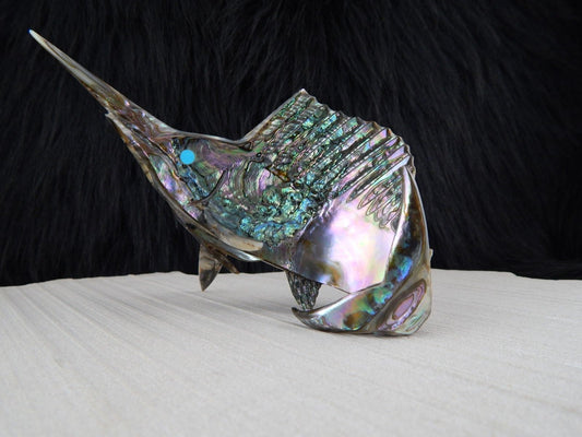 Sword Fish Zuni Fetish Carving - Philbert Beyuka - High Lonesome Trading