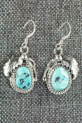 Turquoise & Sterling Silver Earrings - Roberta Begay