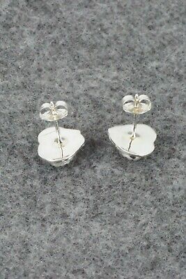 Coral & Sterling Silver Earrings - Elaine Shirley