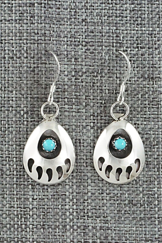 Turquoise & Sterling Silver Earrings - Leta Parker