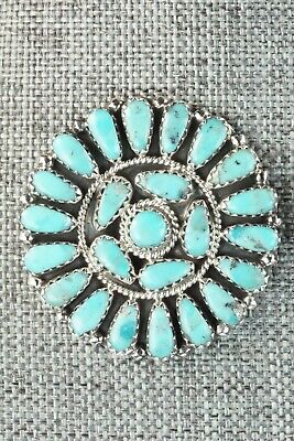Turquoise & Sterling Silver Earrings - Zeita Begay