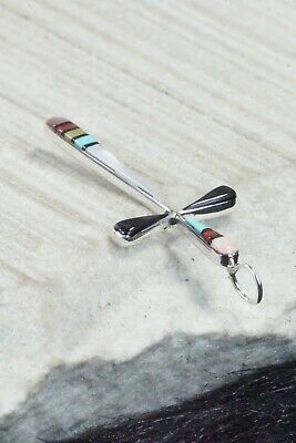 Multi Stone & Sterling Silver Pendant - Lynette Bowannie