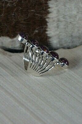 Navajo Spiny Oyster & Sterling Silver Ring - Thomas Yazzie - Size 6 - High Lonesome Trading