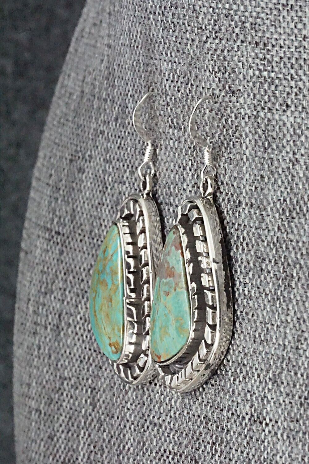 Turquoise and Sterling Silver Earrings - Sharon McCarthy