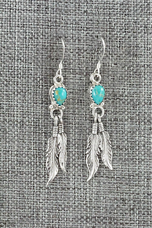 Turquoise & Sterling Silver Earrings - Emery Spencer