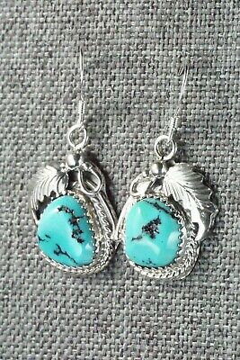 Turquoise & Sterling Silver Earrings - Roberta Begay