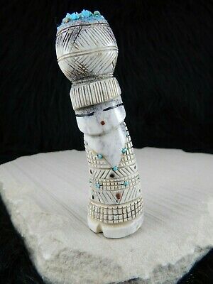 Corn Maiden Zuni Fetish Carving - Carl Etsate - High Lonesome Trading