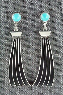 Turquoise & Sterling Silver Earrings - James Bahe
