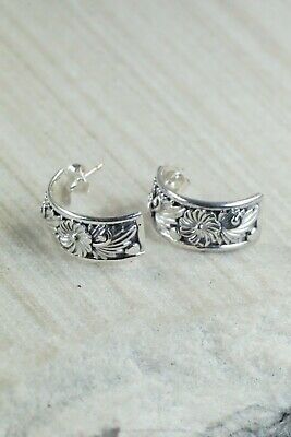 Sterling Silver Floral Earrings - Tom Dinesto