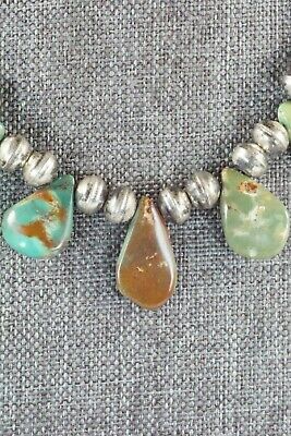 Turquoise & Sterling Silver Necklace - Navajo