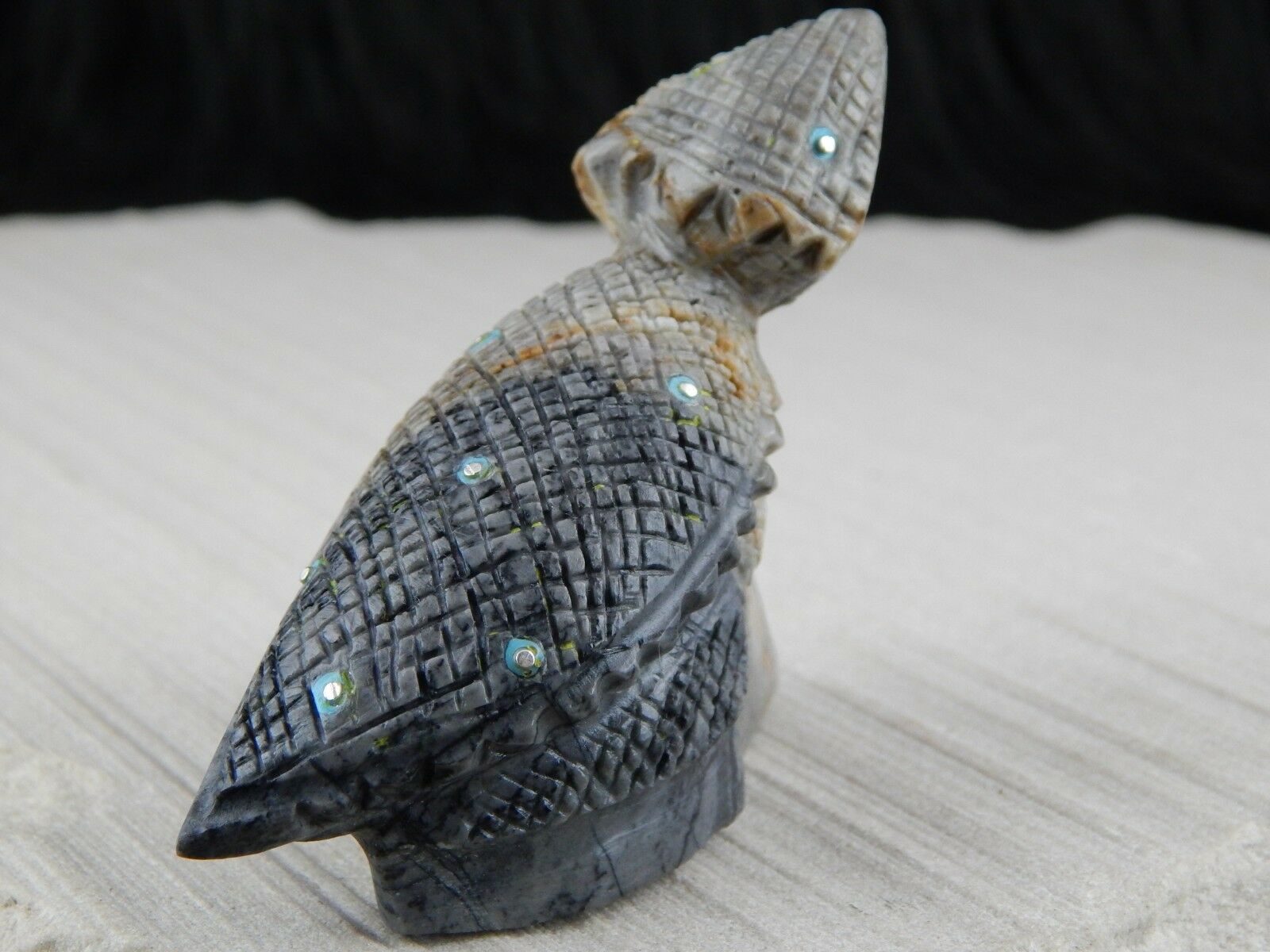 Lizard Zuni Fetish Carving - Kevin Allapowa - High Lonesome Trading