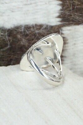 Turquoise & Sterling Silver Ring - Tom Dinesto - Size 8.75