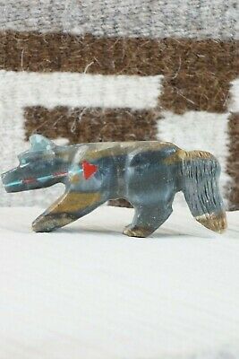 Wolf Zuni Fetish Carving - Kevin Quam - High Lonesome Trading