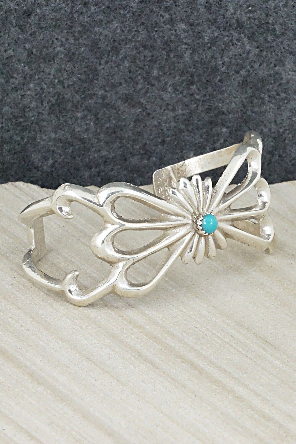 Turquoise & Sterling Silver Bracelet - Sheridan Bitsy